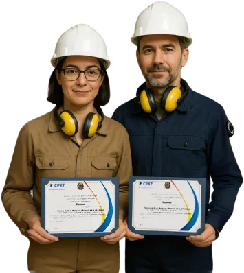 Ilustração de um técnico com diploma